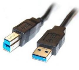 CNS Network USB 3.0 A - USB 3.0 B prepojovací kábel M/M 1,8m prémiový