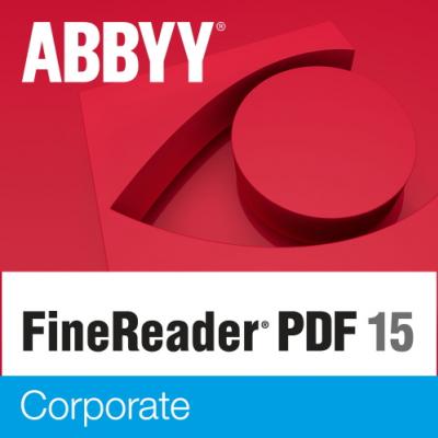 ABBYY FineReader PDF 15 Corporate Single User License (ESD) Perpetual