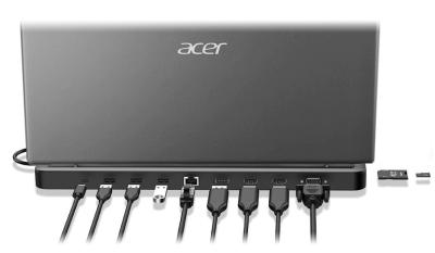 ACER 13-in-1 USB-C Triple Display Dock with stand